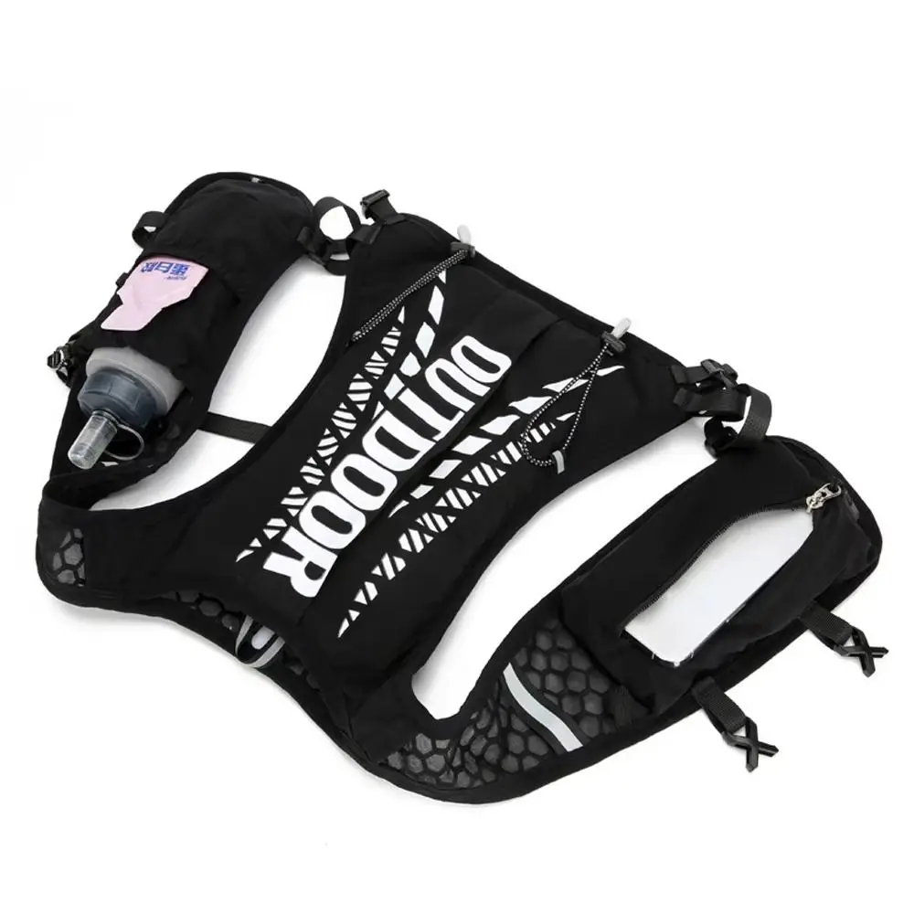 Nylon Hydration Backpack Vest Style Lightweight Trail Running Backpack Multiple Pockets Breathable Running Vest Trail Running