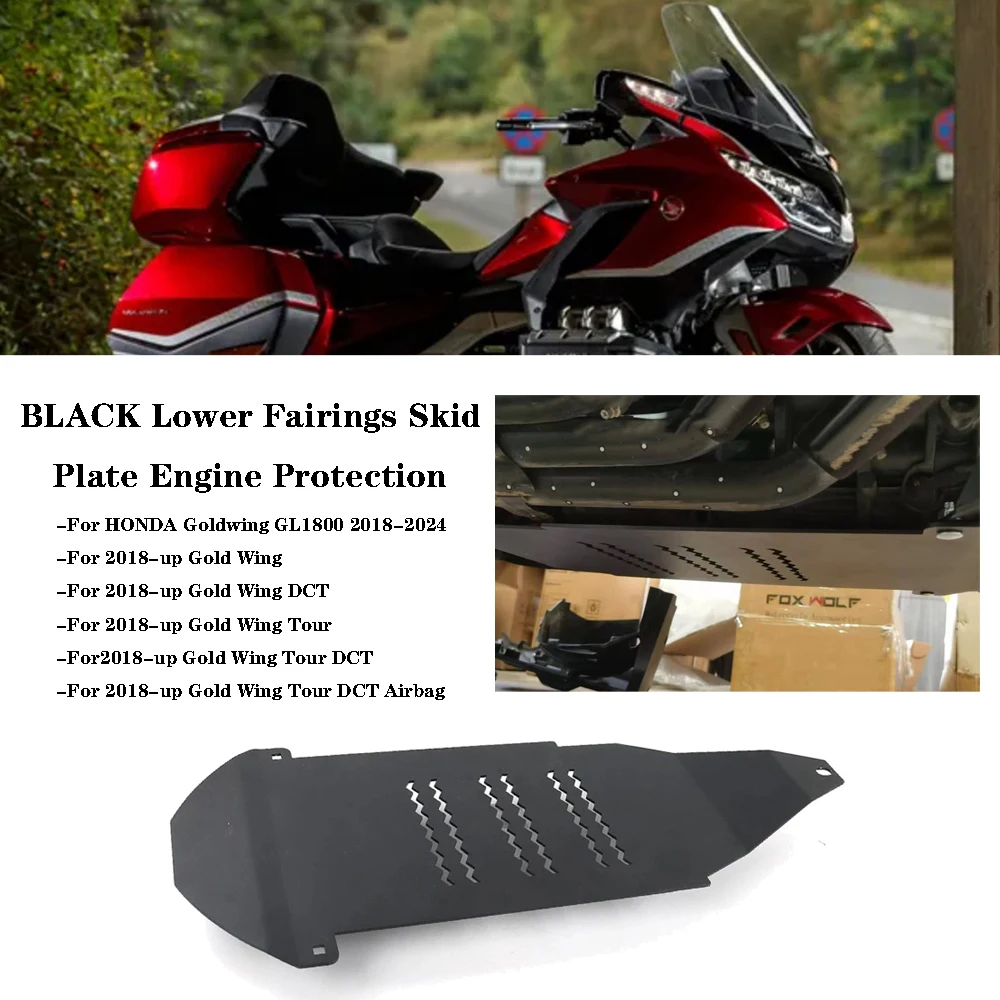 

Fit For HONDA Goldwing 1800 GL1800 2018-2024 2023 Skid Plate Lower Engine Base Chassis Guard Protection Motorcycle Accessories