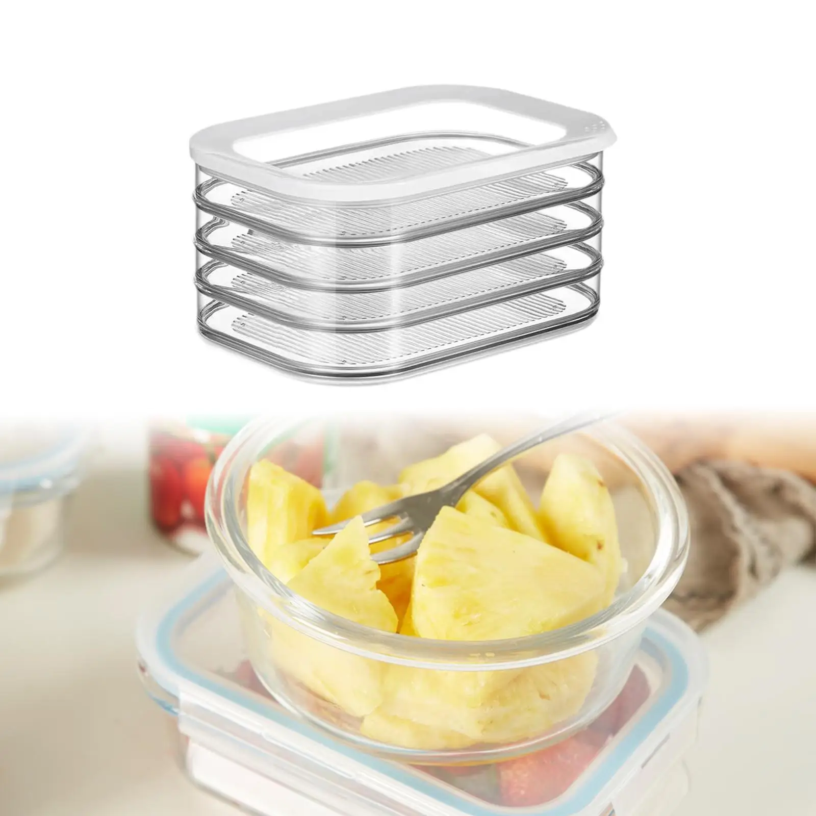 

Cold Cuts Cheese Holder Refrigerator Organizer Dishwasher Safe Christmas Cookie Holder Deli Meat Container for Salami Turkey