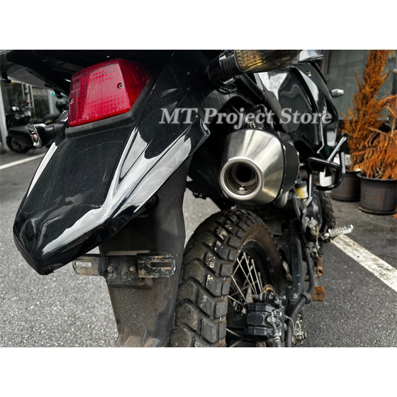 Slip On For KAWASAKI KLR 650 KLR650 S/ABS 2008 - 2026 Motorcycle Exhaust System Escape Moto Modify Mid Link Pipe With Muffler 3