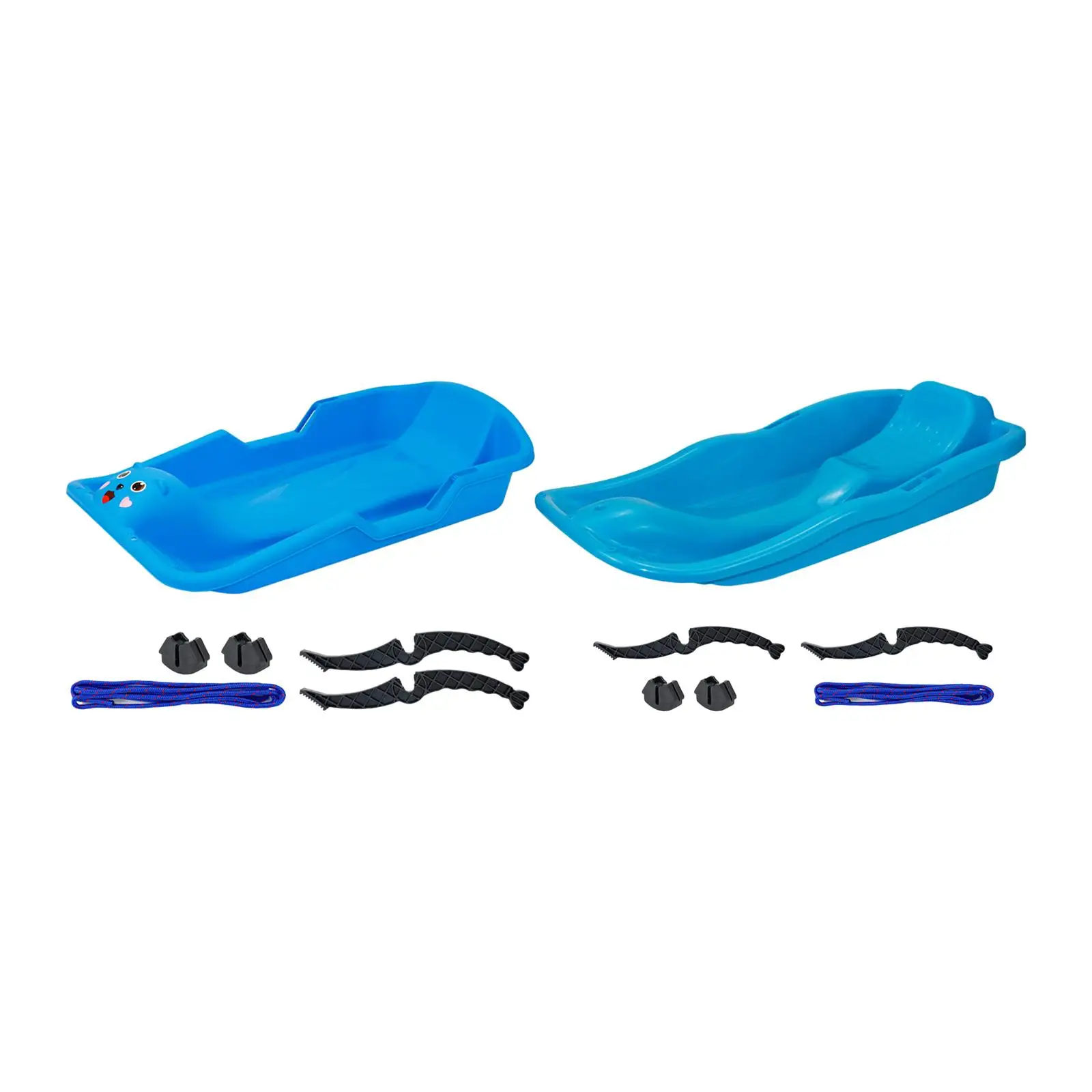 Snow Sled Pull Ropes with Handle Winter Toy Snowboard Sledding Boards Sledge