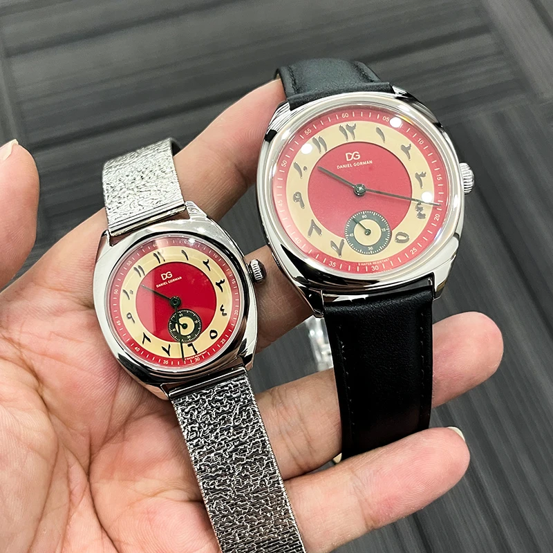 Newest Lovers Feb 14 Watch Japanese Quartz Watch Waterproof Wristwatch Leather Strap Waterproof Couple Watches