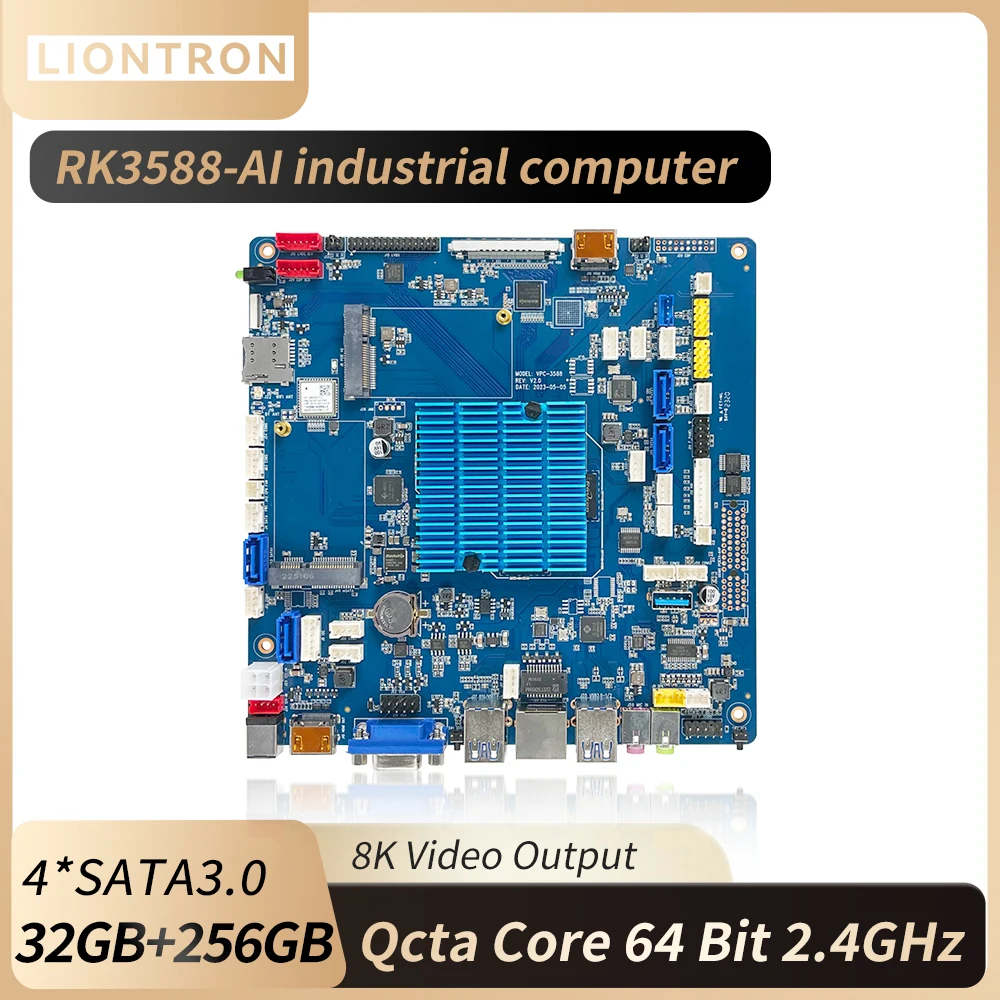 rockchip rk3588 placa linux de desenvolvimento octa core rockchip oito nucleos android 12 mainboard computador de placa unica para mini pc 01