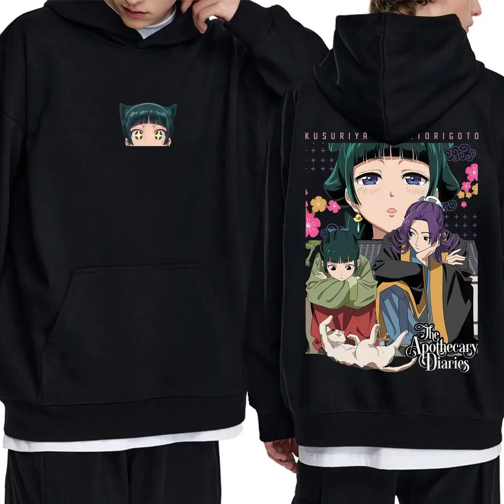 

Japanese Anime The Apothecary Diaries Hoodie Maomao Graphic Hooded Sweatshirt Men Women Cartoon Manga Funny Pullover Tracksuit