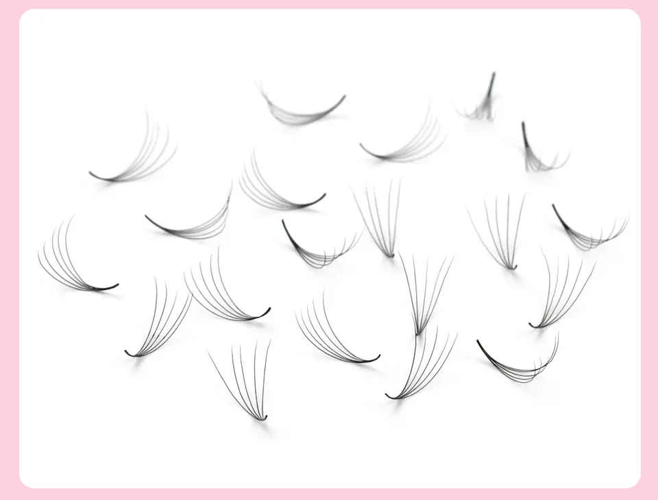 Rujade 500/1000PCS 3D-20D Vorgefertigte Fächer Wimpernverlängerung Volumen Wimpernverlängerung Flauschige weiche handgemachte lose Pro-Made Wimpern – Detail 14