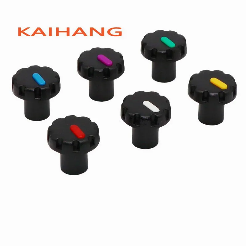 10PCS 15×14MM Plastic Convex Handle Knob Cap Potentiometer Knob Cap Amplifier Audio Volume Knob Flower Shaped Inner Hole 6mm