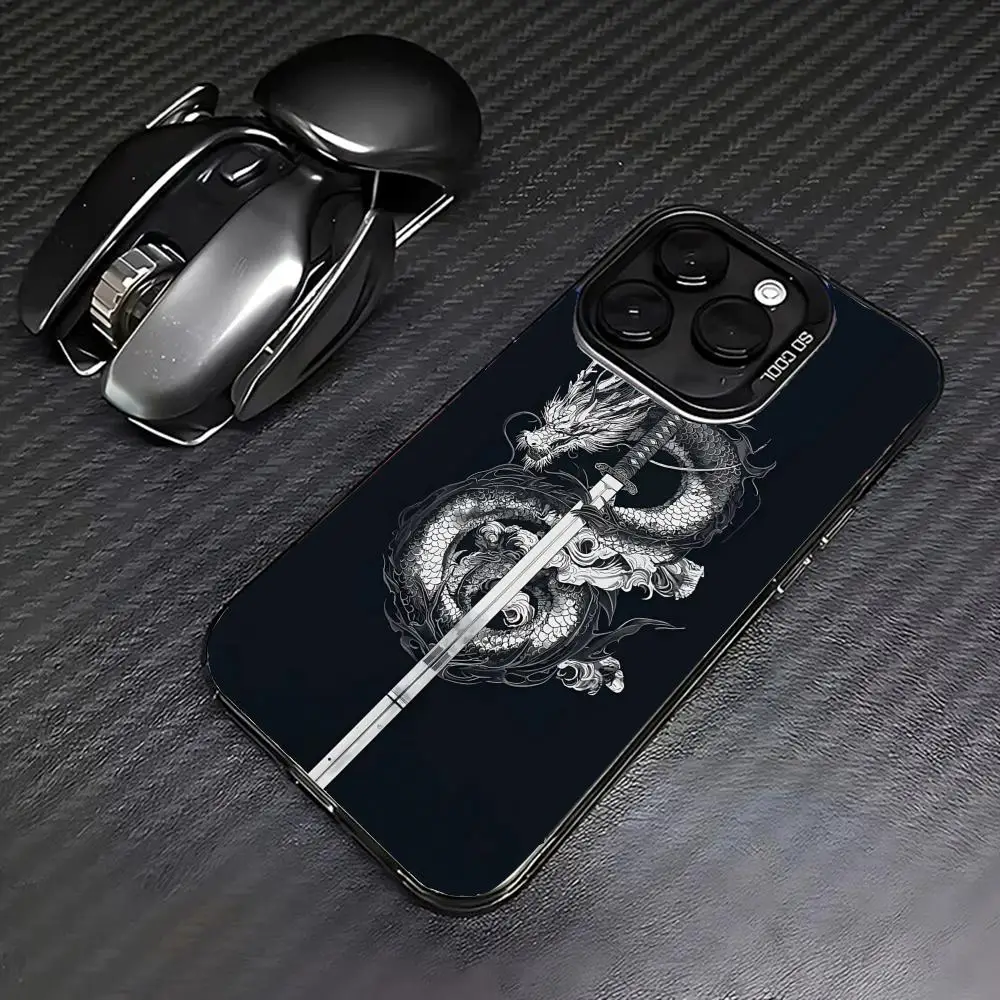 

Dragon and Sword Phone Case case for iPhone17 16 15 14 13 12 11 Pro/ Max/Plus shock-proof rear cover anti-fingerprint
