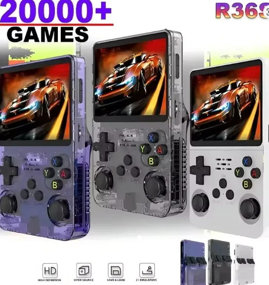 

Портативная игровая консоль R36s, ретро-устройство, поддержка классических игр с экраном 3,5 дюйма, более 15000 игр, электронный подарочный набор