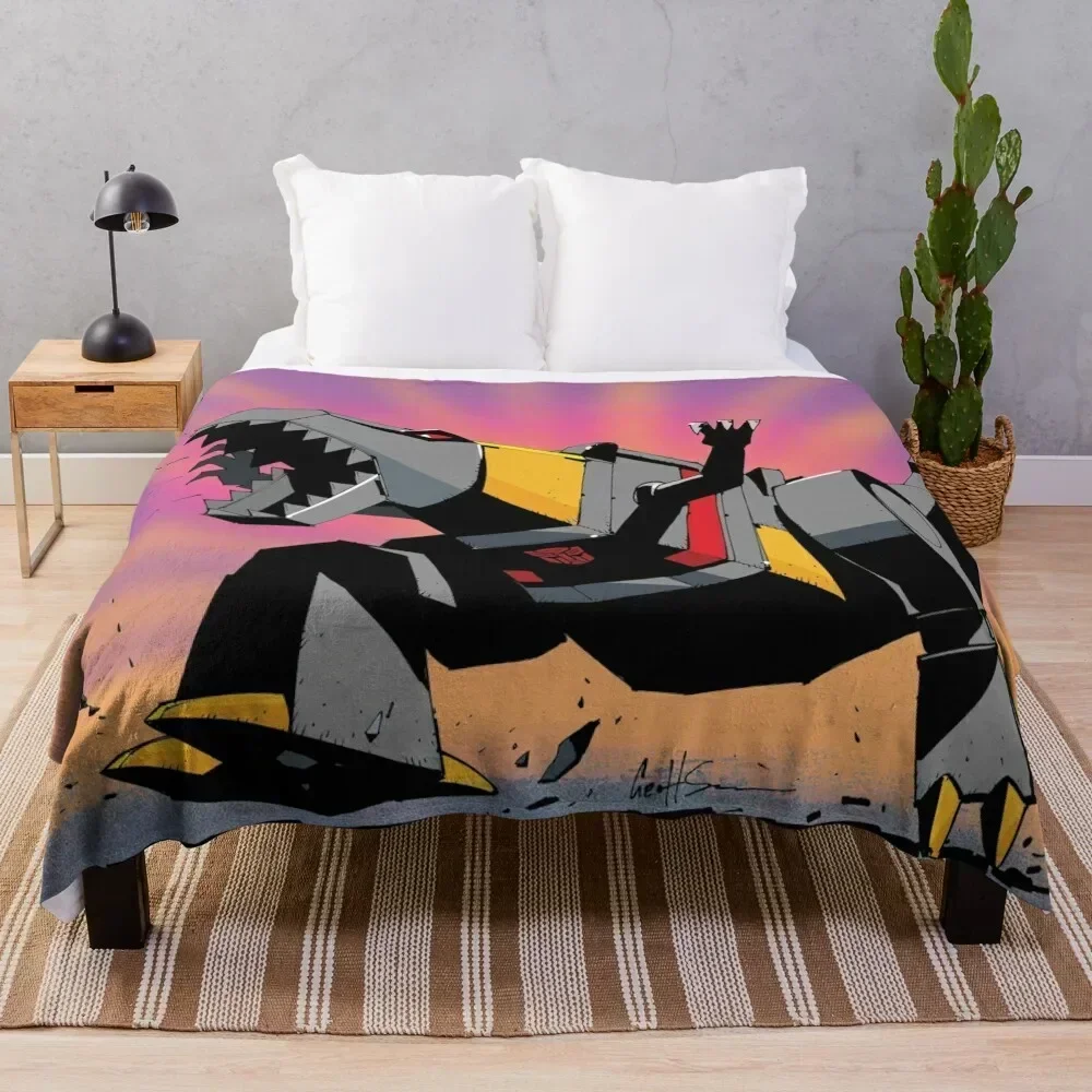 

Grimlock ROAR! Throw Blanket Warm Soft Plush Plaid Single blankets ands Blankets
