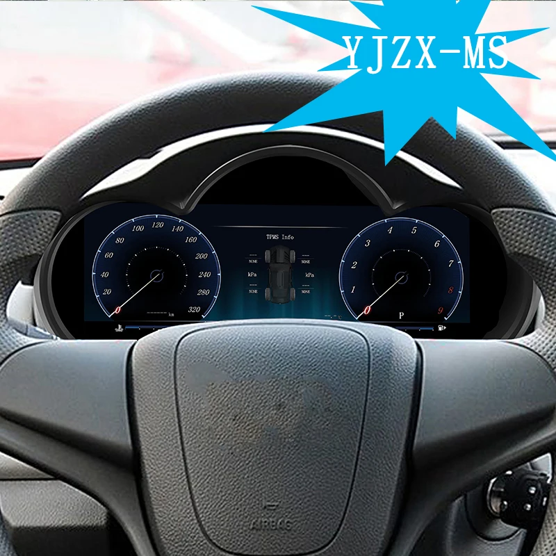 12.3 Inch LCD Digital Speedometer Instrument Cluster For Chevrolet Cruze 2009-2014 QLED Dashboard Display Plug And Play
