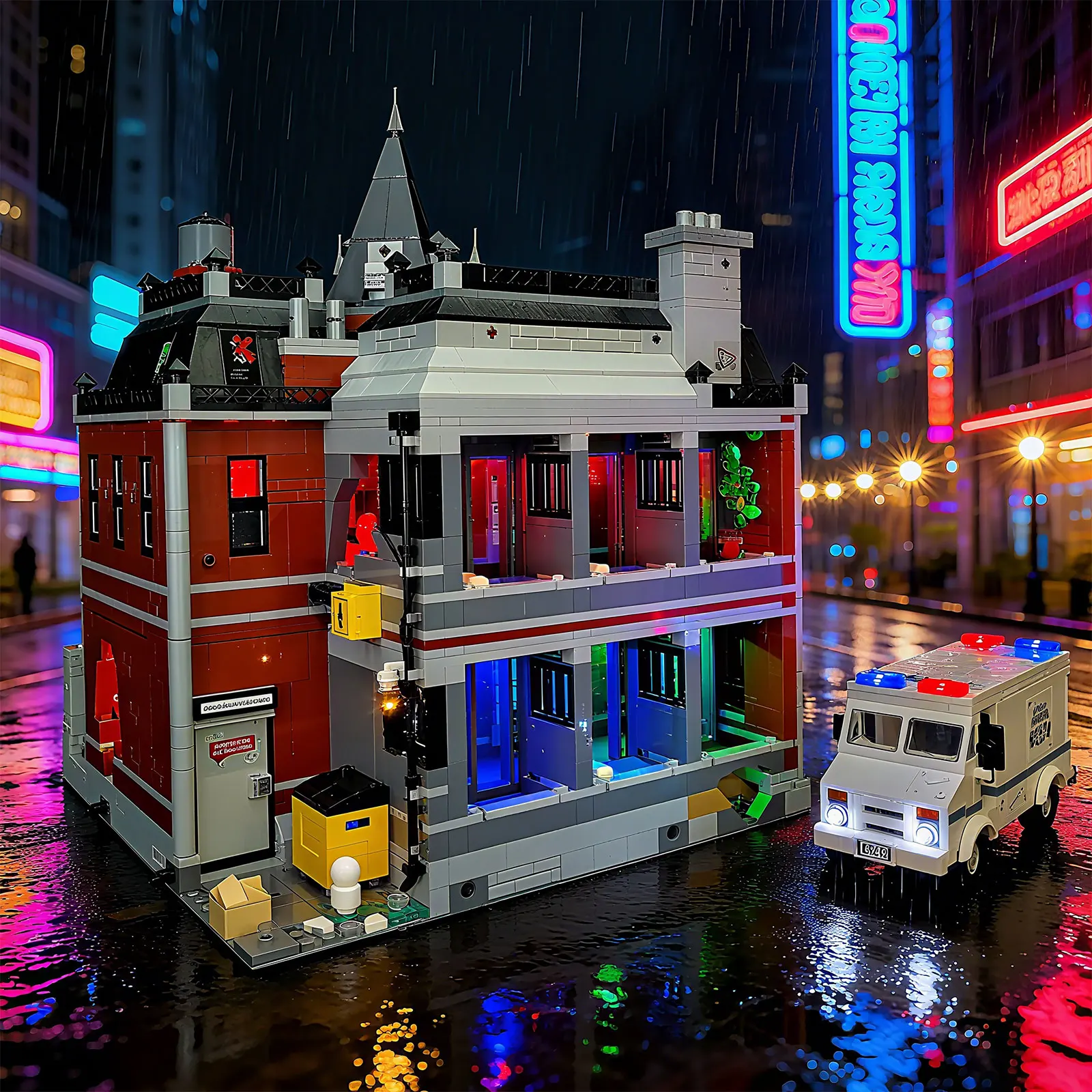 BRIXSPARK LED-Beleuchtungsset für Lego 76300, USB-DIY-Lichtset für Asylum MOC-Bausteine, Steine nicht im Lieferumfang enthalten
