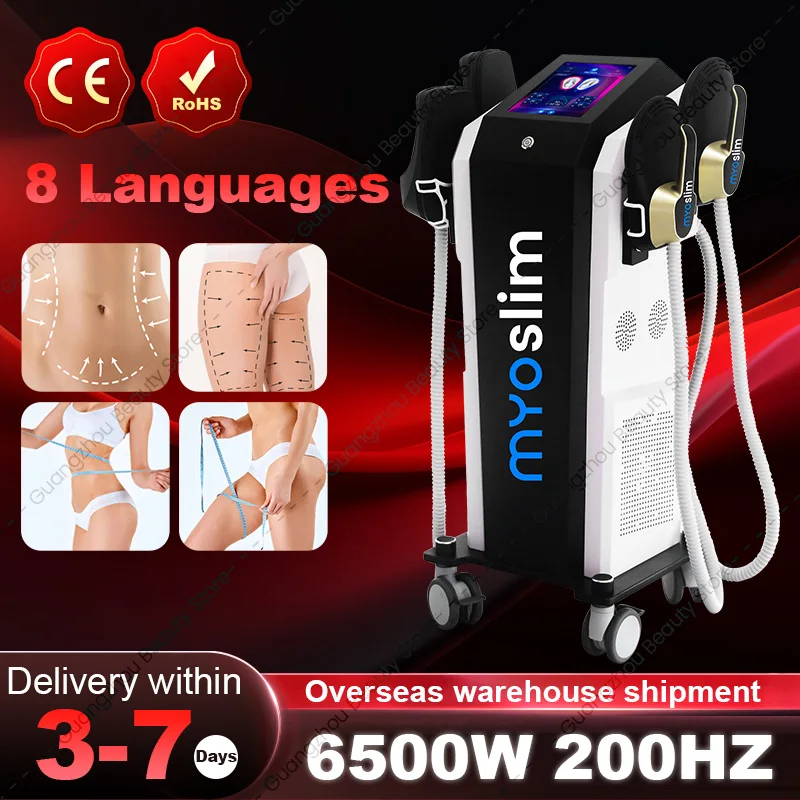 

Myoslim Neo Portable Electromagnetic RF Body Slimming Muscle Stimulate Fat Removal Body Slimming Build Muscle EMS Machine 6500W