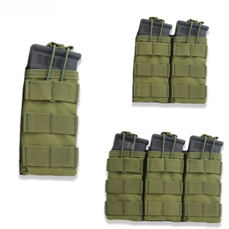 Tactical Vest Single, Double, Triple Magazine Pouch Storage Pouch MOLLE Utility Pouch 600D High-Density Oxford Fabric