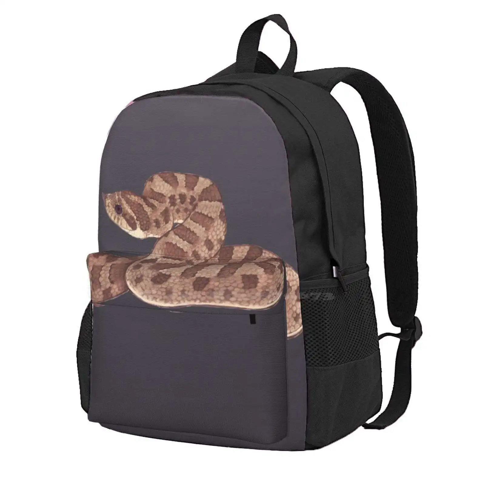 Hognose Snake Hot Sale Schoolbag Backpack Fashion Bags Hognose Snake Reptile Animal Pet Gross Cool