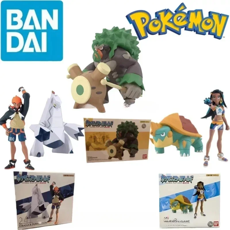 

Bandai оригинальные весы World POKEMON Galar Region Rillaboom Nessa Drednaw Kibana Duraludon аниме фигурки игрушки для детей подарок