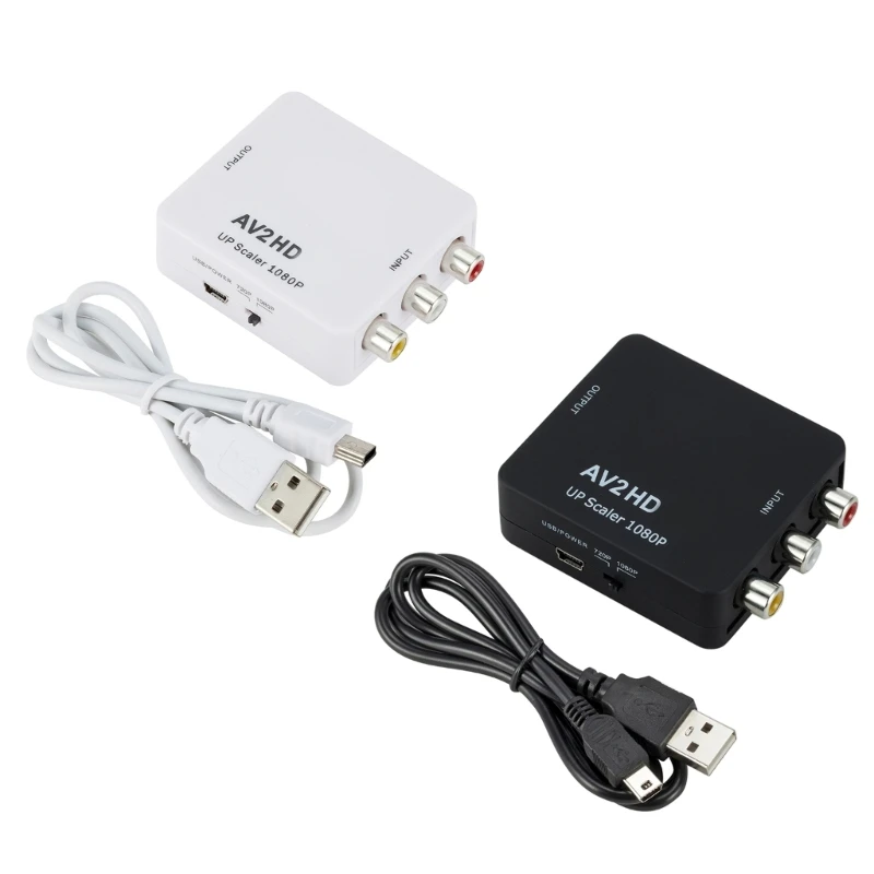 1080P HDMIcompatible To Adapter Video Composite Converter RCA to HDMIcompatible CVSB Video Converter