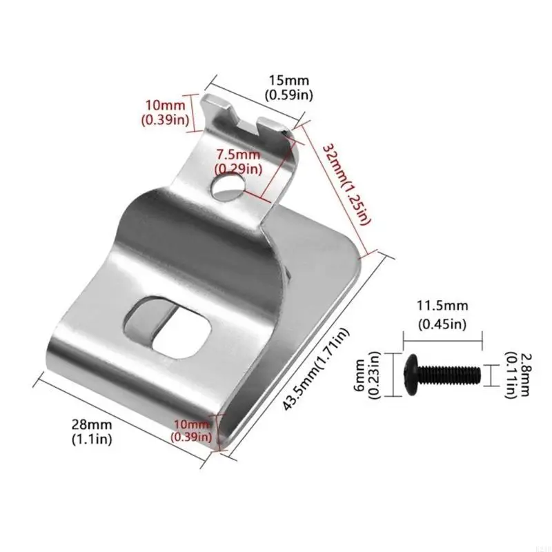 E21B Replacement Belt Clip Side Hook Pack for Milwauke Power Tool Easily Install