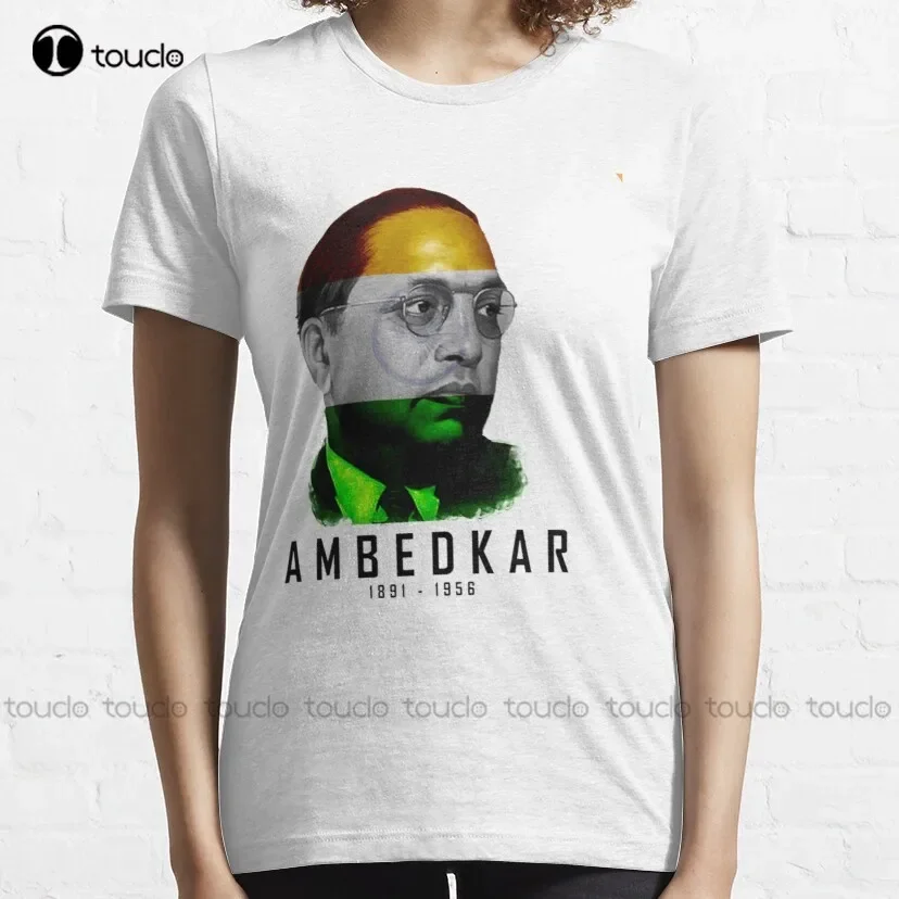 Copia De B. R. Ambedkar Black And White Classic T-Shirt Halloween Shirts Tee T Shirts Digital Printing Breathable Cotton Retro