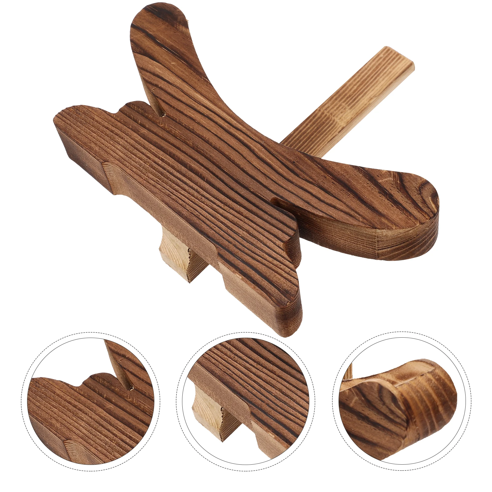 

Tea Cake Display Rack Wooden Decorative Stand For Pu'Er Tea Collection Plate Artwork Home Desktop Showcase Easel