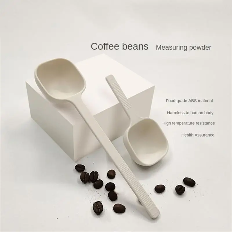 Coffee Bean Spoon Plastic Coffee Measuring Spoon Pressed Powder Durable Dual-purpose Bean Spoon Household Coffeeware Accessories