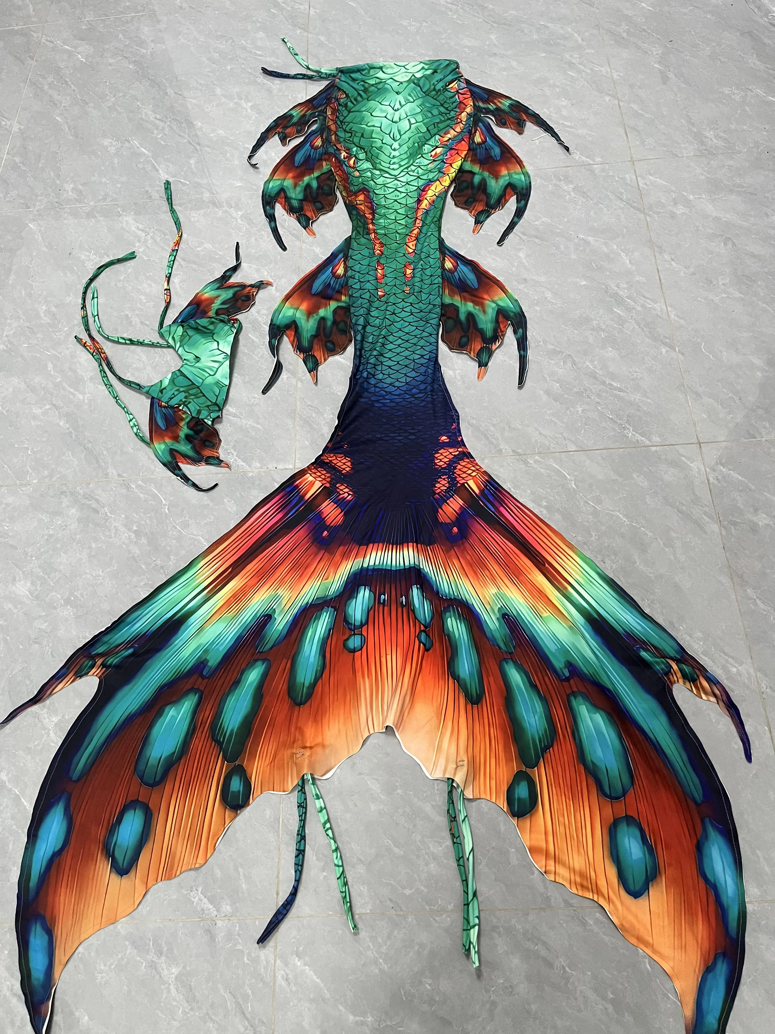 

Mermaid Style Tail Swimsuit High-Cut Single-Tail Swimwear Swim-Ready Mermaid Tail Costume Ideal For Beach Photo Shoots