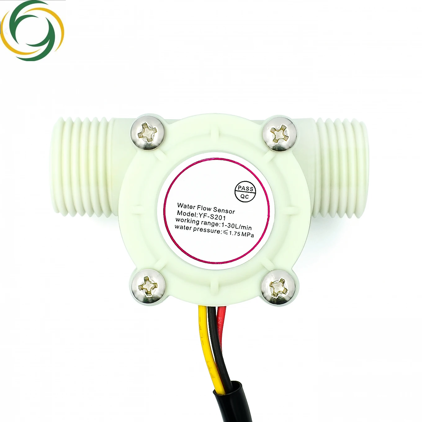 Fluxo de água Sensor Flowmeter, Controle Hall, Controle de água, 1-30L por Min, 2.0MPa, YF-S201