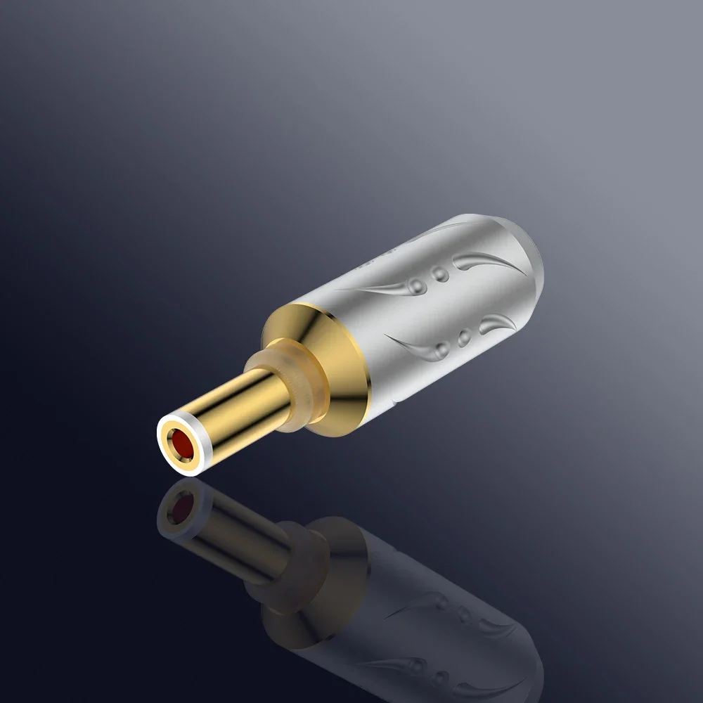 

Viborg DC2.5 DC2.1 5.5mm x 2.1mm 2.5mm Gold Plated DC power plug For HIFI DC cable Audio audiophile