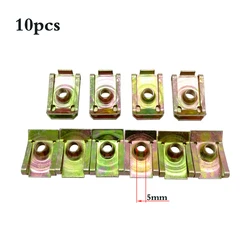 10 Pcs M5 M6 M8 U-Type Car Clips Rivets For Car Motor Tread Panel Spire Nut Fairing Clip Fastener Speed Metal Mounting Clamp