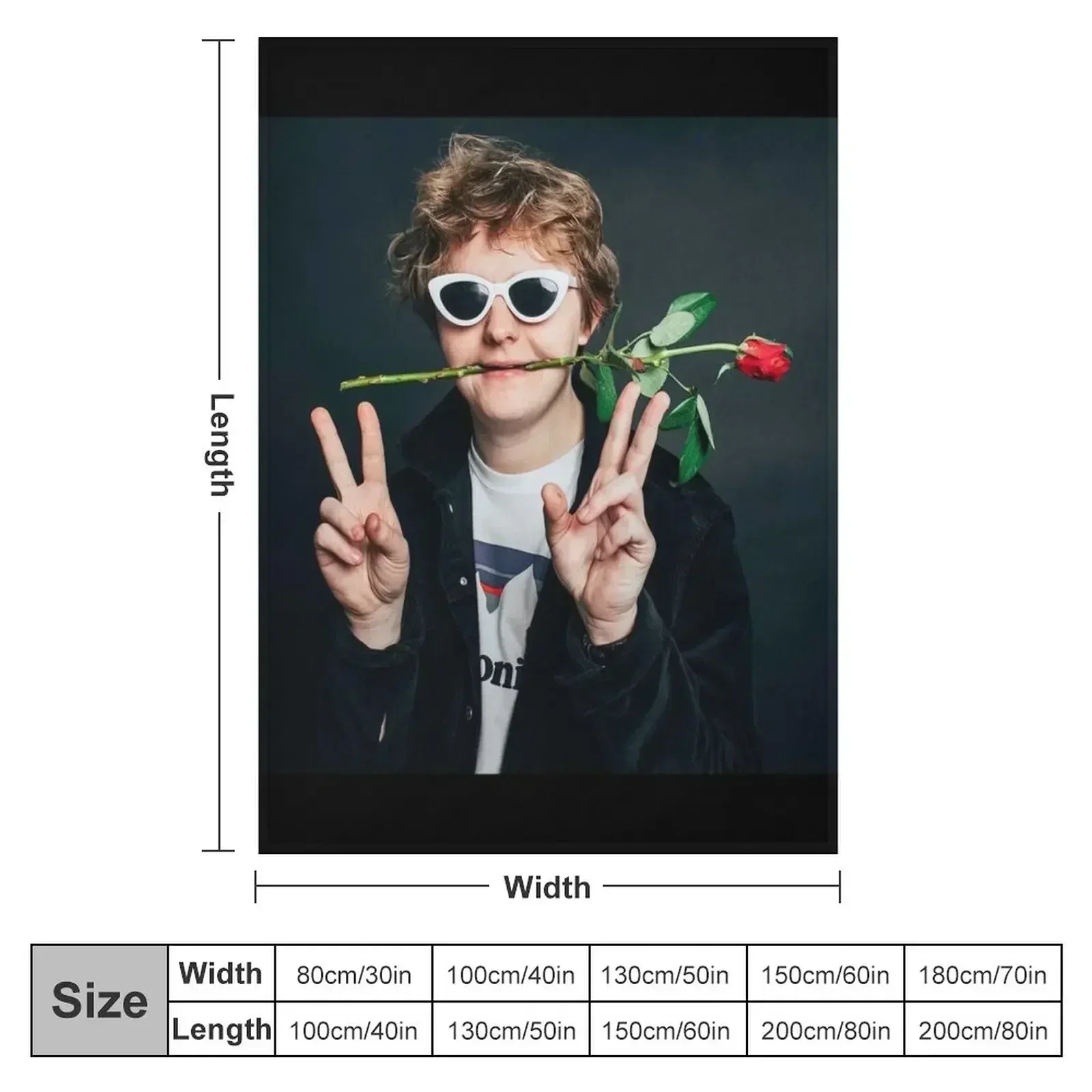 untukkulit Lewis Capaldi has released his debut album Throw Blanket Personalized Gift Shaggy Hair funny gift Bed Blankets