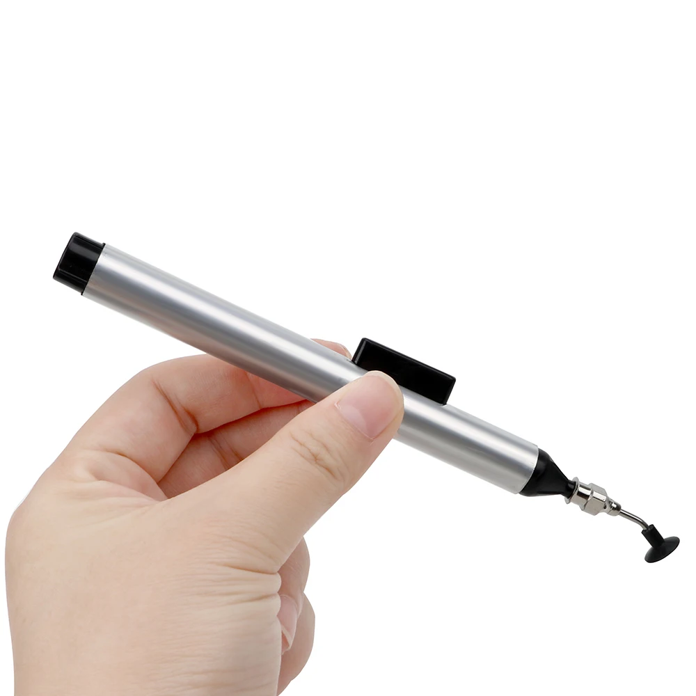 DIYWORK Solder Picker Hand Tool Set Alternative Tweezers Vacuum Suction Pen Manually Pumping IC Tool With 3 Sizes Sucking image 2