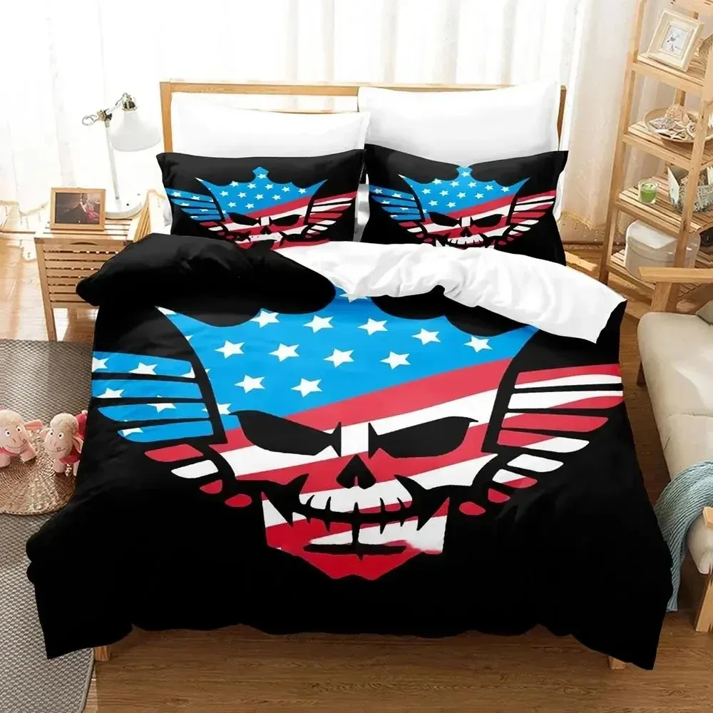 

American Nightmare Adult Boys Anime Bedding Set 3D Printed Suitable for Bedroom Duvet Cover Set With Pillowcases Home Textile