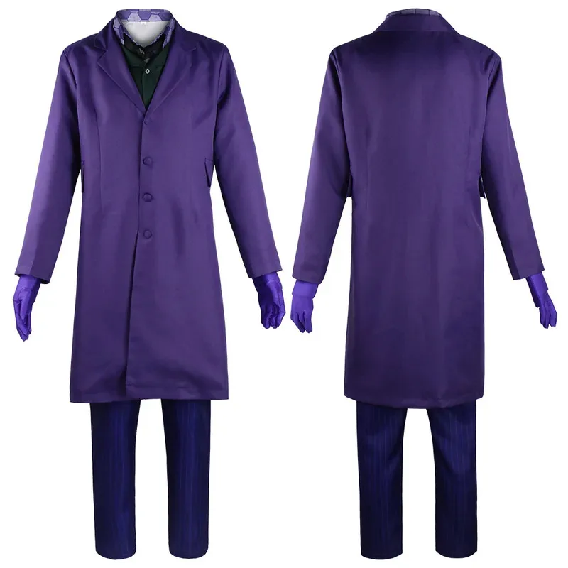 영화 Jieke 코스프레 의상 Xiaochou 코트 셔츠 조끼 타이 정장 복장 박쥐 풀 세트 할로윈 공포 의상