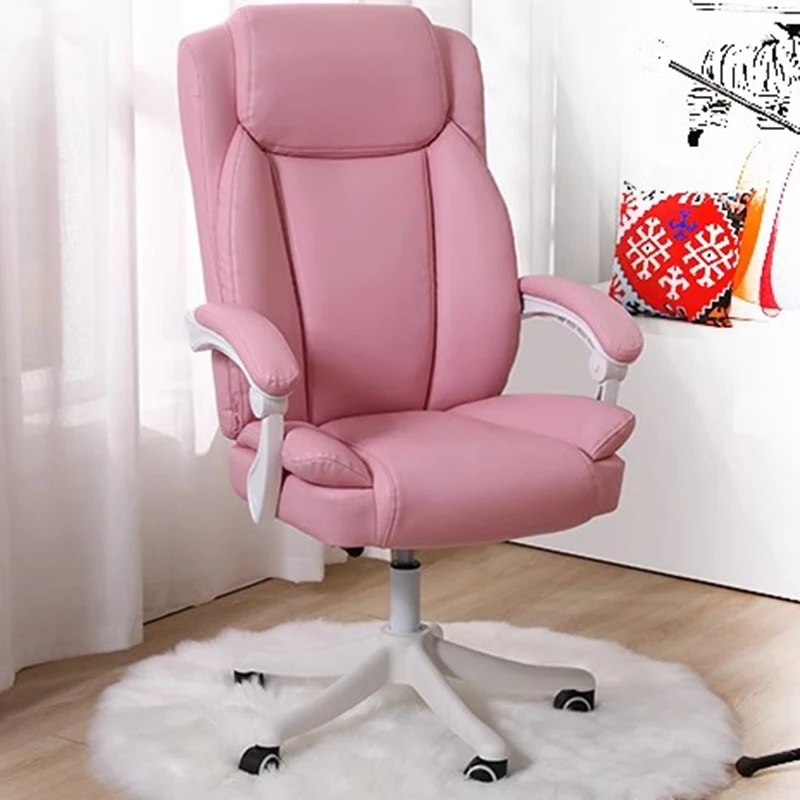 

Electric Comfy Office Chair Pink Girls Adults Cheap Recliner Office Chair Ergonomic Armchair Cadeira De Escritorio Furniture