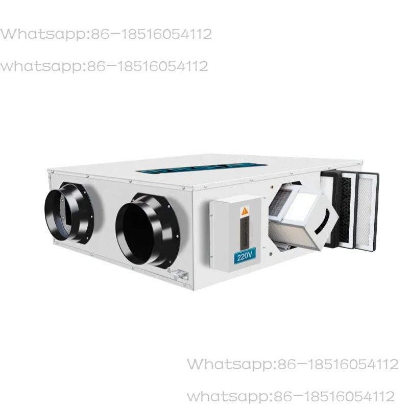 Commercial Silent Fresh Air Fan Household Full Heat Exchange Bidirectional Flow Fresh Air Ventilator Purifies PM2.5