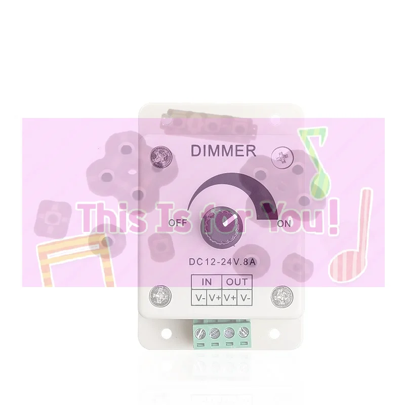 8A Adjustable Single Color Knob Dimmer DC 12V 24V LED Rotary Wall Dimmer Switch Lamp Bulb Strip Driver LED Controller Dimmers