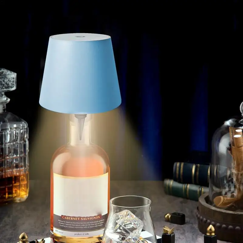 Imagem -05 - sem Fio Levou Desk Lamp Criativo Vinho Garrafa Lâmpada Destacável Carregamento Portátil Atmosfera Decorativa Novo 2024