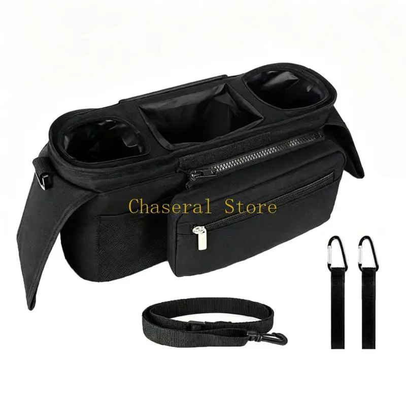 E7CE Multi Pocket Strollers Organizers Stable Anti Drop Structure Spacious Space