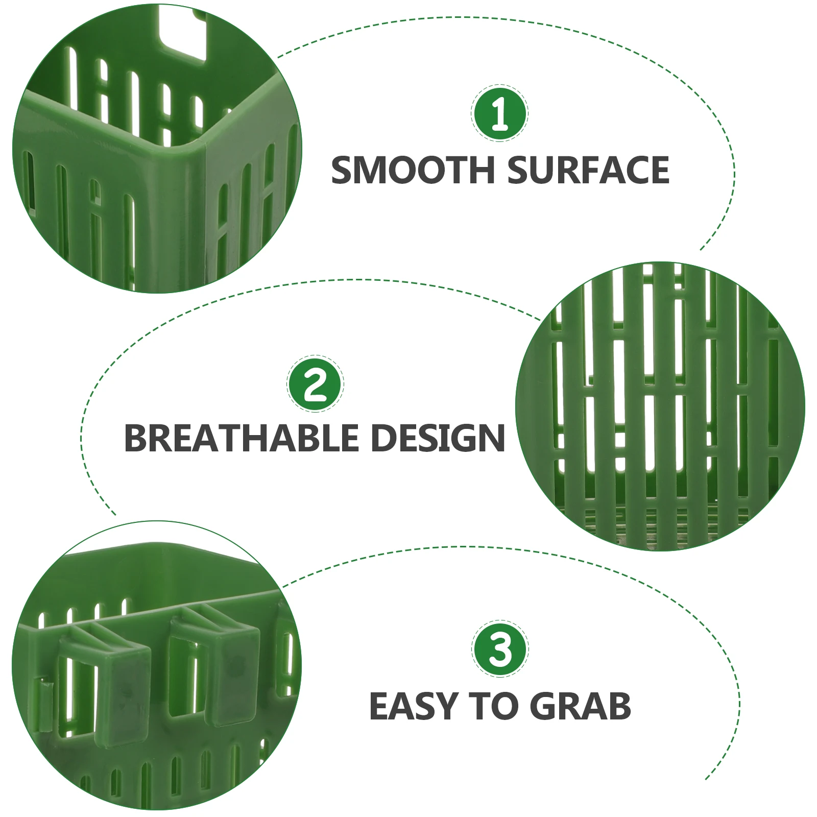 

2pcs Green Aquatic Planting Baskets Water Grass Cultivation Net Pots Hydroponic Growing Cups Decorative Accessories Plastic