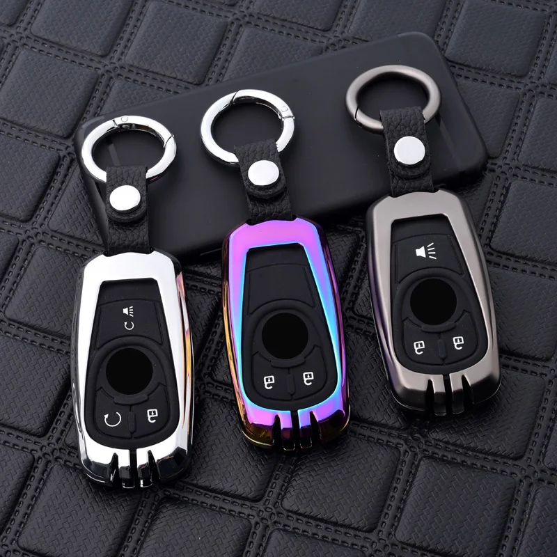 2/3/4/5 Buttons Car Cover Remote Key Bag Fob Cover Case For Chevrolet Cruze Malibu Camaro Impala Equinox Trax GMC Buick Chevy