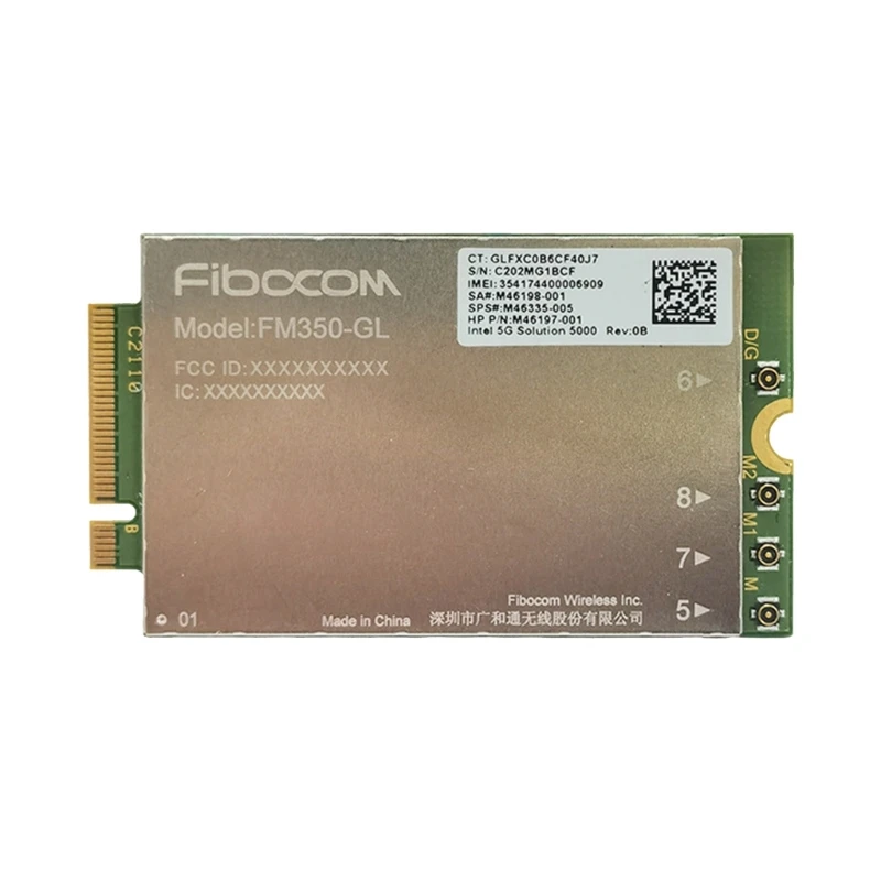 

High-Speed FM350-GL Module for HP-X360 830 840 850 G7- Laptop 4G-5G LTE WCDMA Dropship