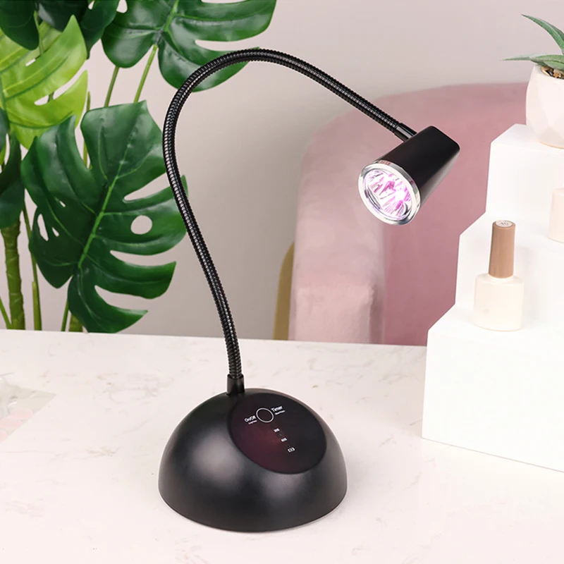 مستشعر سطح المكتب المحمول شعاع مركز USB مصباح مسمار قابل لإعادة الشحن بطارية صغيرة لاسلكية 18 واط UV LED ضوء مسمار لعلاج الاصبع #5