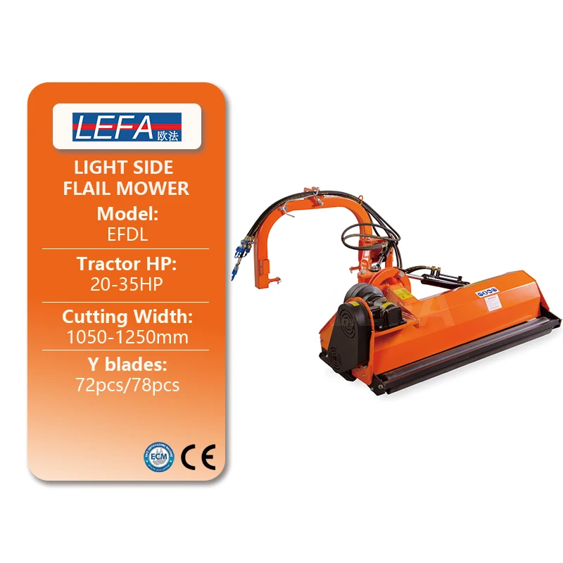 

Lefa Manufacturer Wholesale Ce Approved Side Mower Verge Efdl Flail Mower for 20-30Hp Tractors