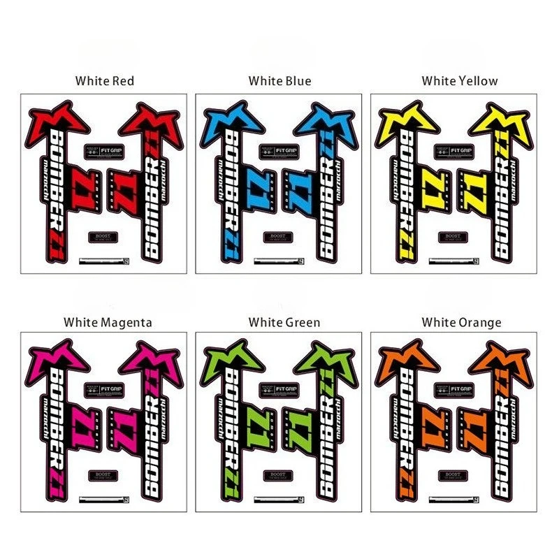 AliExpress 2020 Marzocchi BOMBERz1 Front Fork Sticker Bicycle Mountain Bike Sticker Bike Frame Protector Cycle Accessorie Reflective Sticke