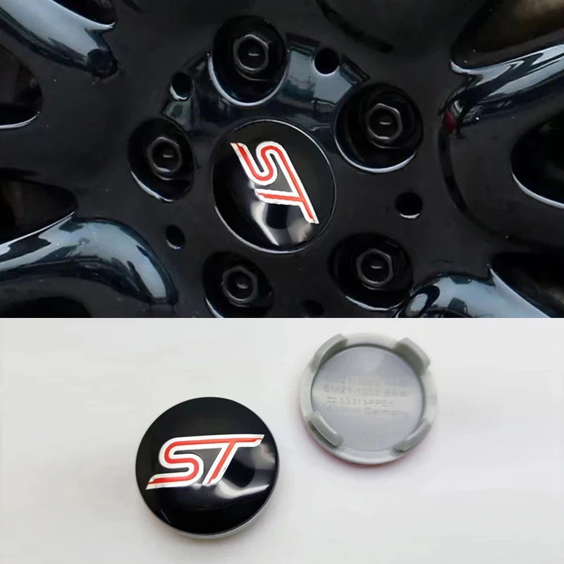 4Pcs 54mm Car Wheel Center Hub Cap Rim Cover For Ford ST Mondeo Mustang Focus Fiesta MK2 MK3 MK1 Everest Escape Auto Accessories