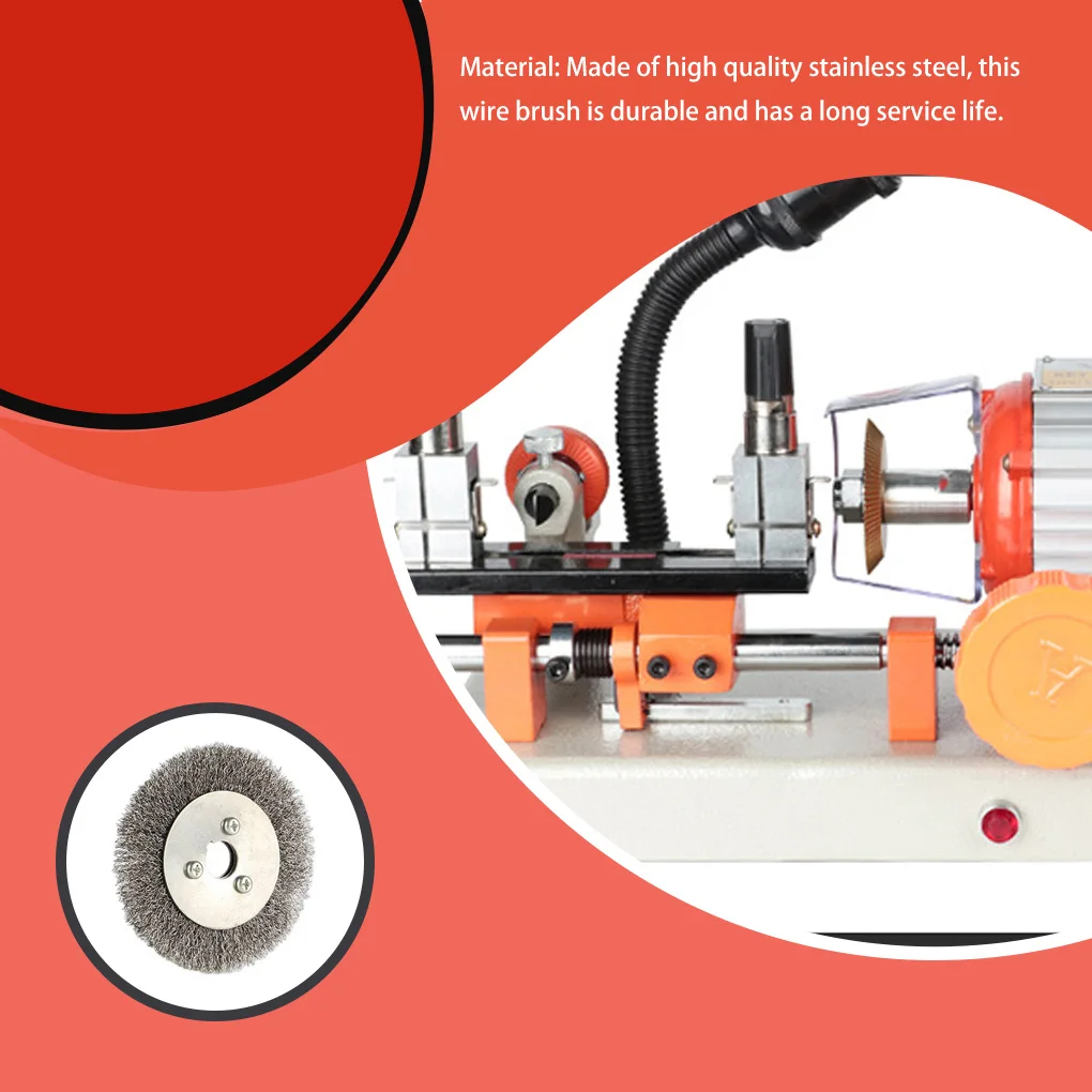 Key Machine Nylon Brush Brushes Round Cleaning Tool Household Rust Removal