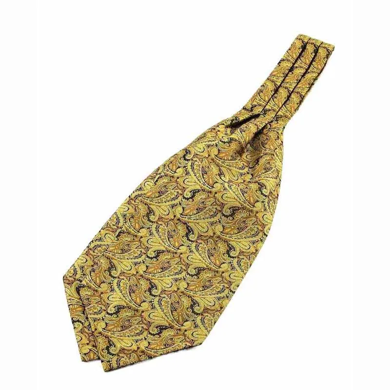 Mens Neck Tie Floral Polka Tie British Ties Cravat Ascot Male Collar Vintage Accessories Chic Wedding MJ656