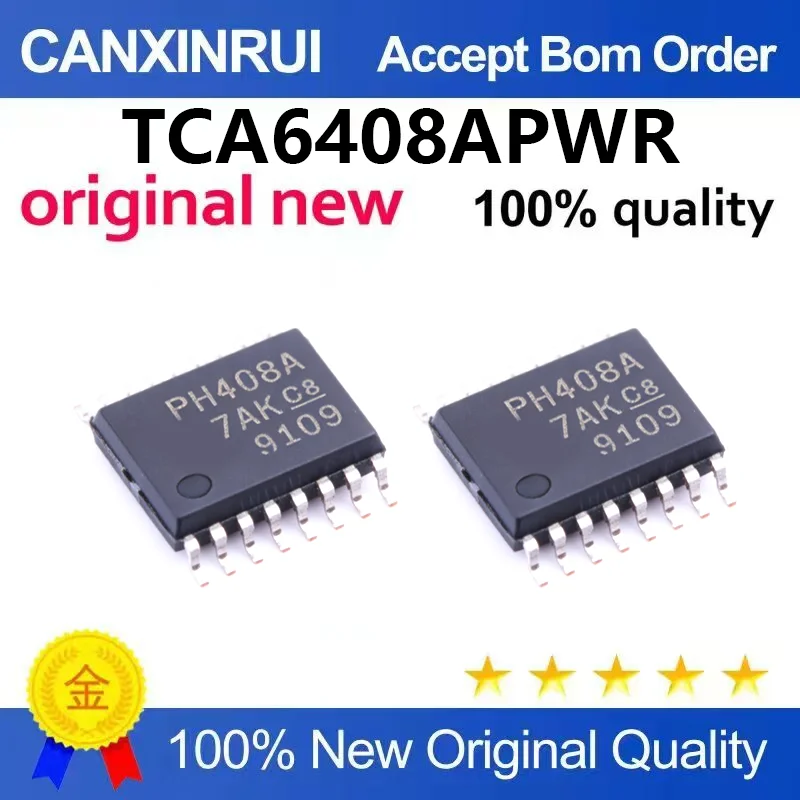 （5pcs-100pcs)Original imported TCA6408APWR silk screen PH408A TSSOP-16 8-bit I/O extender IC chip