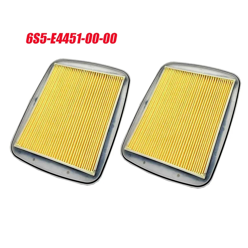 2Pcs Car Air Filter Paper 6S5-E4451-00-00 for Yamaha PWC Element VX FX FZR FZS VXR GP1800 FX Cruiser SVHO