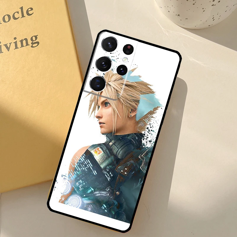 FINAL FANTASY Cloud Strife Back Case For Samsung Galaxy S23 S21 Ultra S20 FE S9 S10 S22 Plus Note 10 Plus S22 Ultra Coque