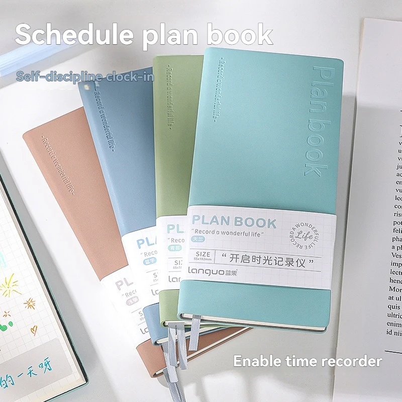 2 قطعة كتاب الجدول الزمني الجديد للخطة اليومية صفحة واحدة في اليوم تقويم العمل المفكرة دليل الكفاءة